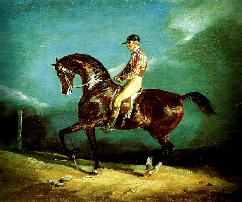 charles emile callande jockey montant un cheval de course oil painting image